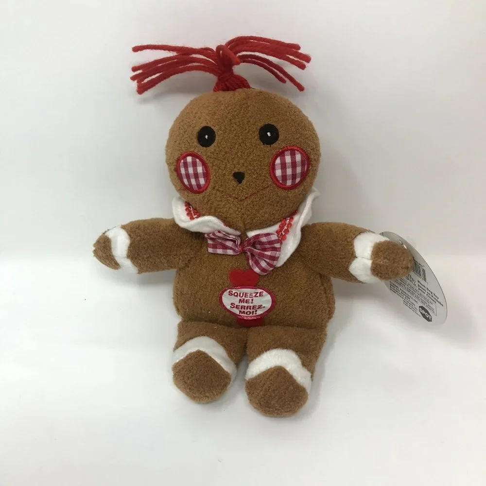 Holiday Petz Gingerbread Man Plush Stuffed Animal Soft Toy Dog Toy